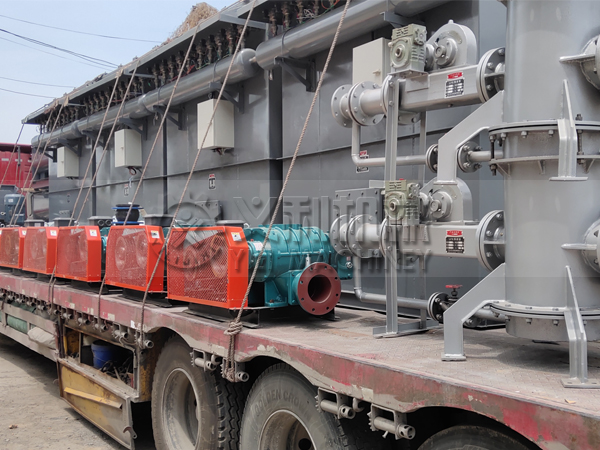 銀川固原市鍋爐輸灰料封泵輸送系統發貨現場